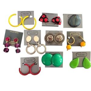 Lot Of‎  10 Vintage retro Women's Earrings Unique   Cathy& Marsha Brand